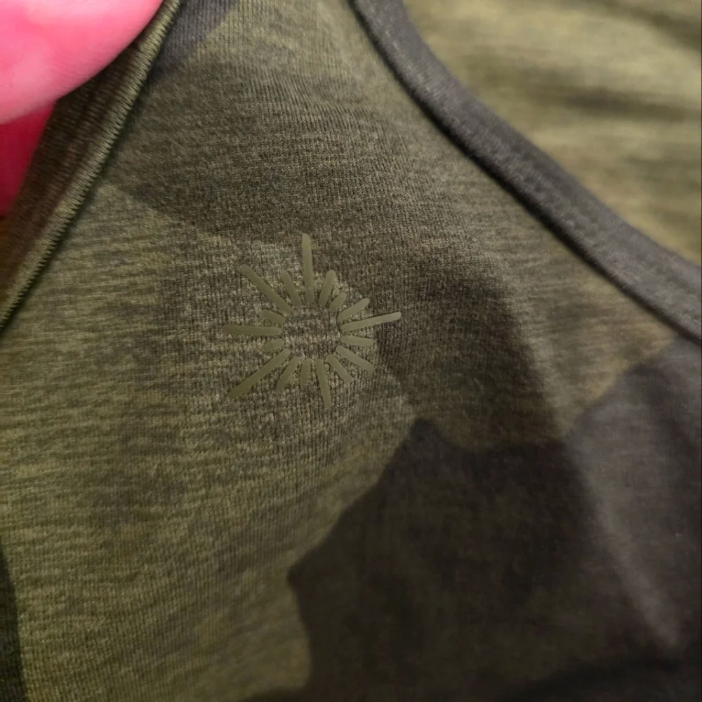 SOLD Offline by Aerie The Hugger Longline Bra, Green Camo print, Small - Picture 4 of 4